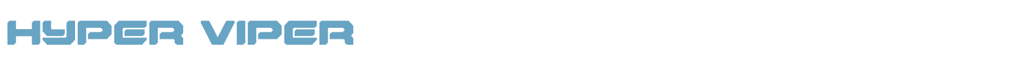 sample Hyper Viper font