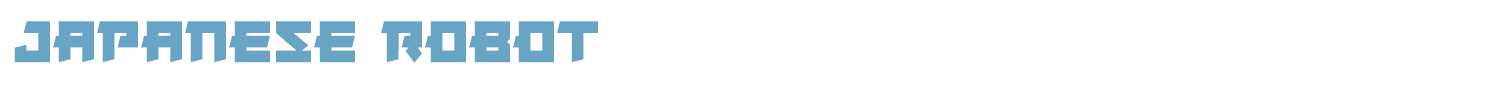 sample Japanese Robot font