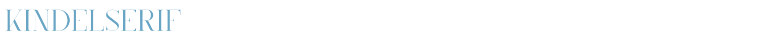 sample Kindel Serif font