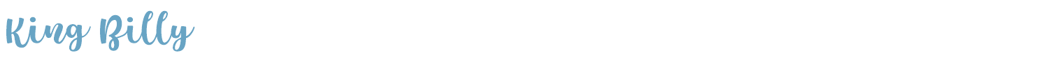 sample King Billy font