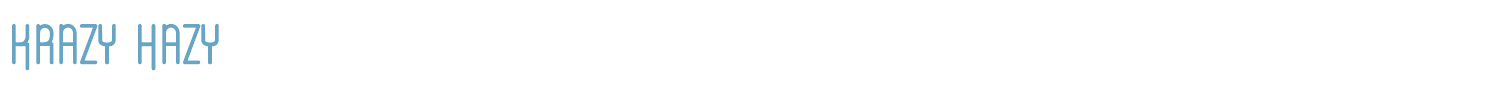 sample Krazy Hazy font