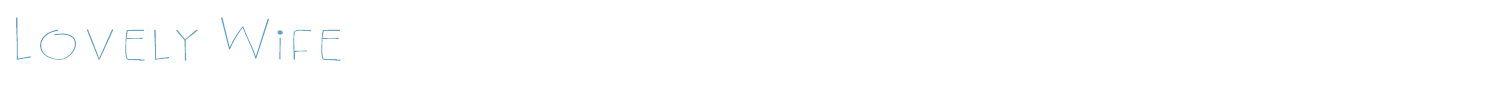 sample Lovely Wife font