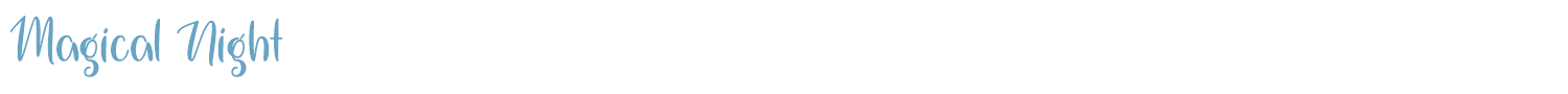 sample Magical Night font