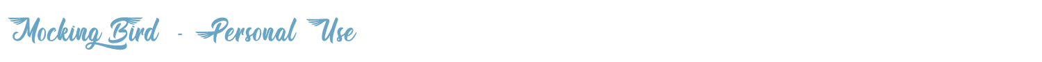 sample Mocking Bird font