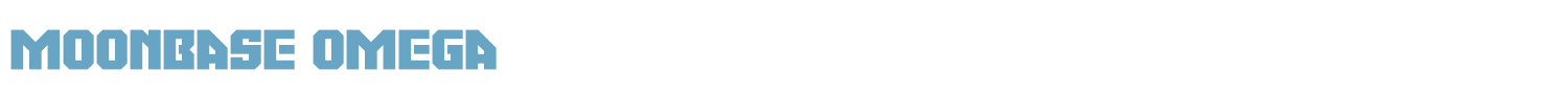 sample Moonbase Omega font