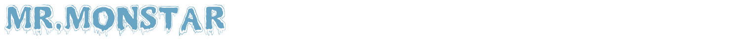 sample Mr. Monstar font