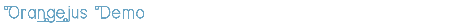 sample Orangejus font