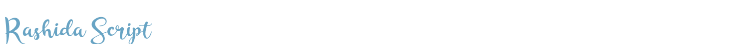sample Rashida Script font