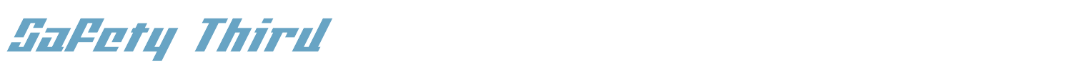 sample Safety Third font