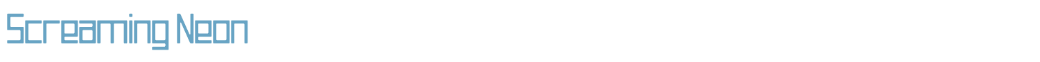 sample Screaming Neon font