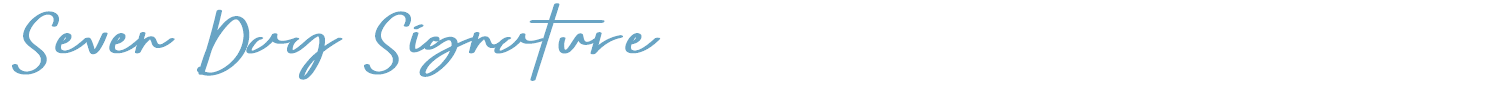 sample Seven Day Signature font