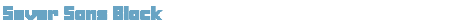 sample Sever Sans font