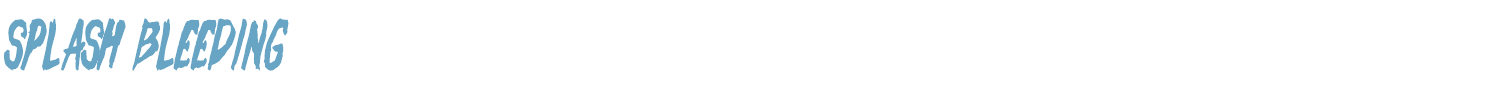 sample Splash Bleeding font