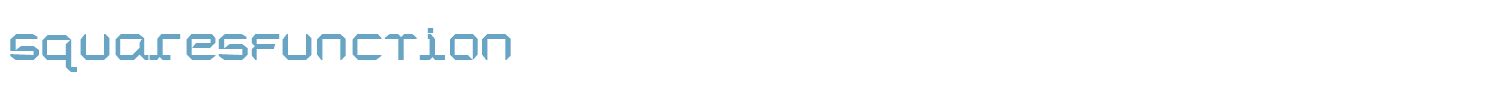 sample Squares Function font