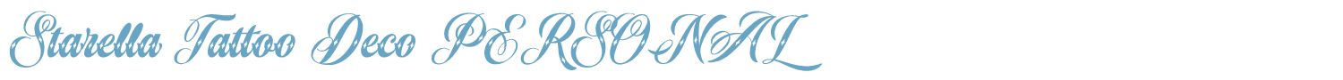 sample Starella Tattoo Deco font
