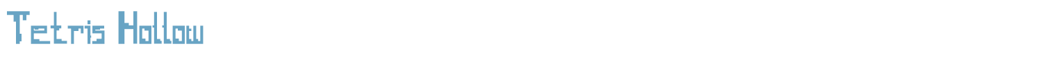 sample Tetris Hollow font