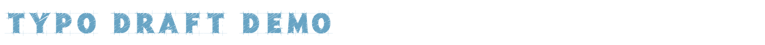 sample Typo Draft font