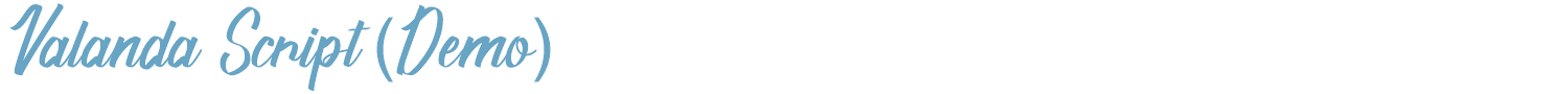 sample Valanda Script font