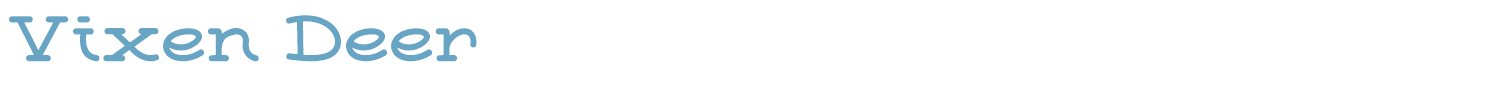 sample Vixen Deer font