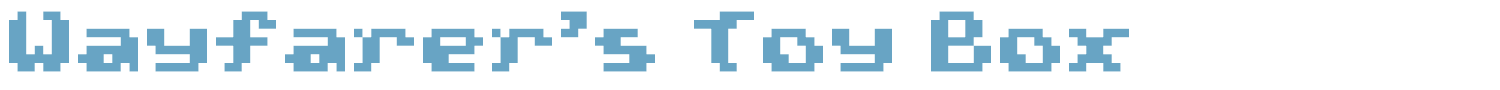sample Wayfarer's Toy Box font