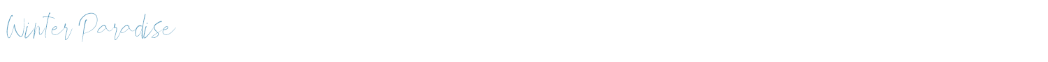sample Winter Paradise font