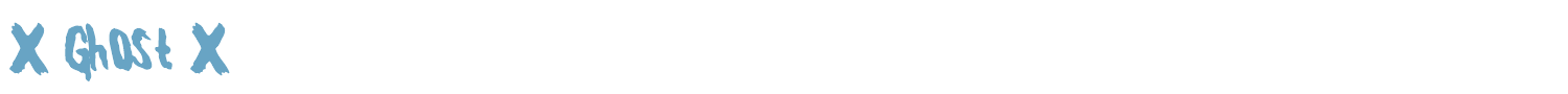 sample X Ghost X font
