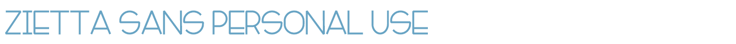 sample Zietta Sans font