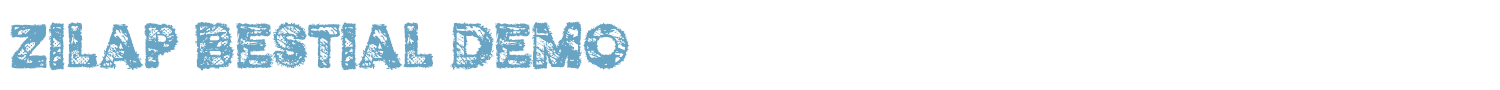 sample Zilap Bestial font