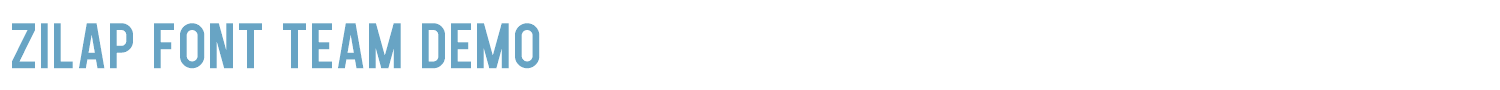 sample Zilap Font font