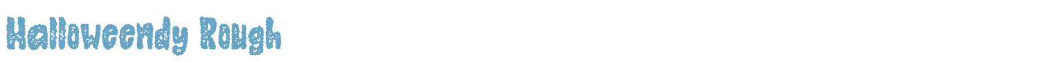 sample Halloweendy Rough font