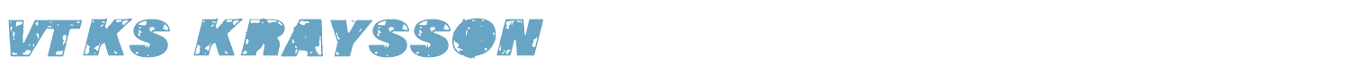 sample VTKS KRAYSSON font