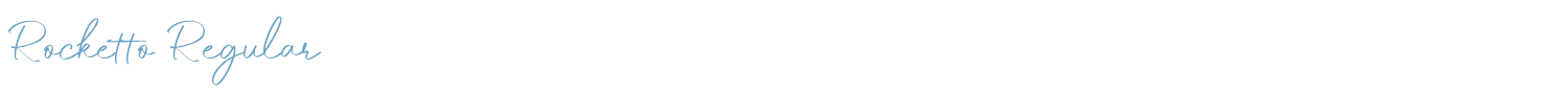 sample Rocketto Regular font