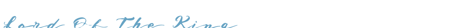 sample Lord Of The King font