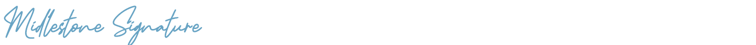 sample Midlestone Signature font