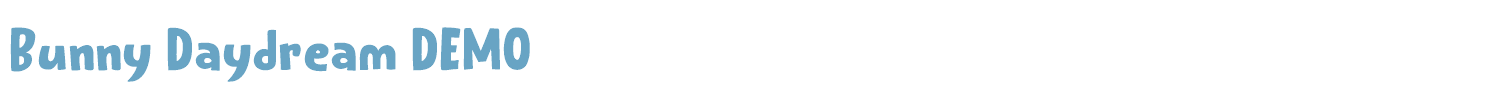 sample Bunny Daydream DEMO font