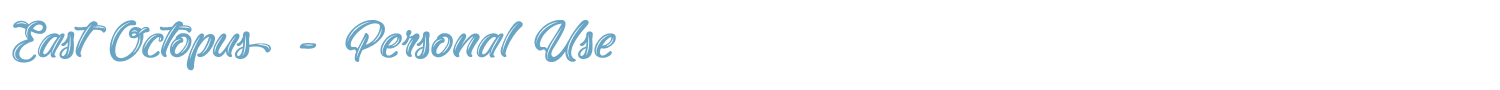 sample East Octopus font