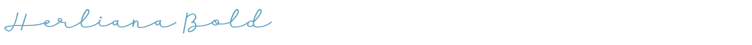 sample Herliana Bold font