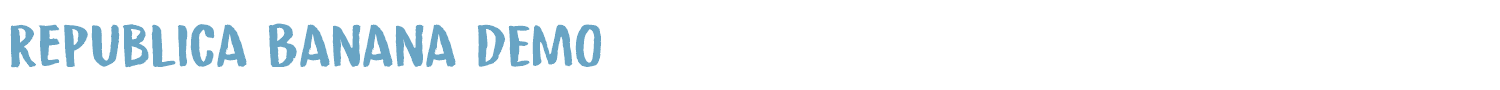 sample Republica Banana DEMO font