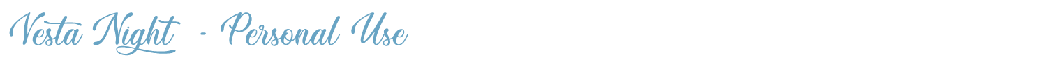 sample Vesta Night font