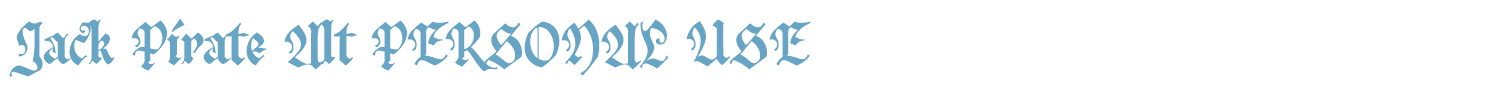 sample Jack Pirate font