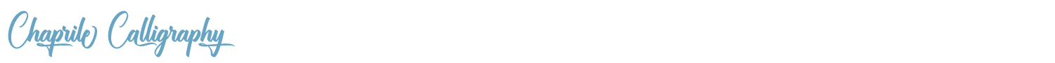 sample Chaprile Calligraphy font