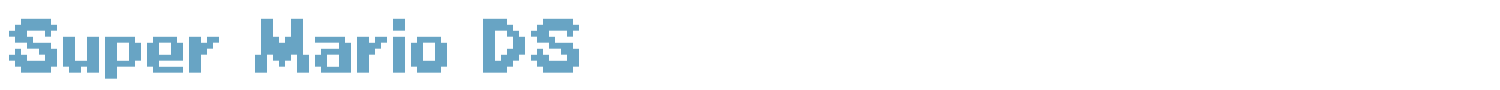 sample Super Mario DS font