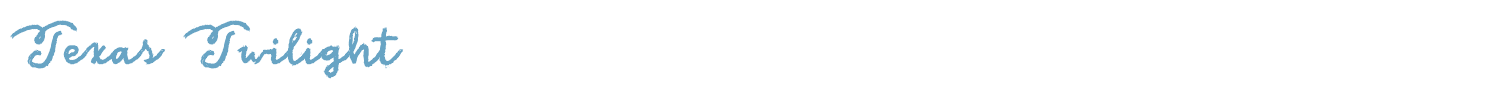 sample Texas Twilight font
