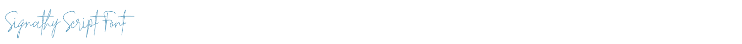 sample Signathy Script font