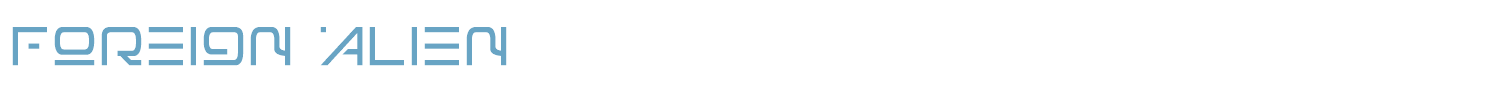 sample Foreign Alien font