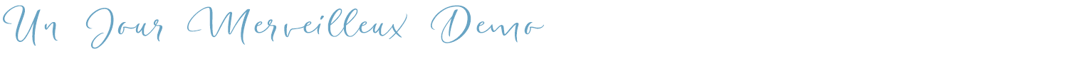 sample Un Jour Merveilleux font