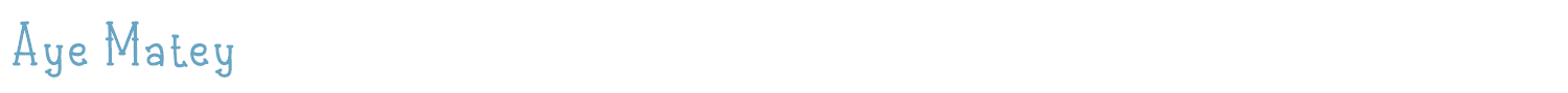 sample Aye Matey font